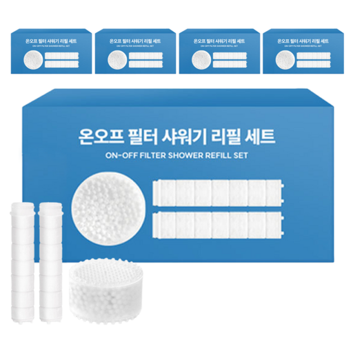 네이쳐리빙 마카롱 필터샤워기 리필 세트