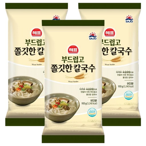 해표 부드럽고 쫄깃한 칼국수