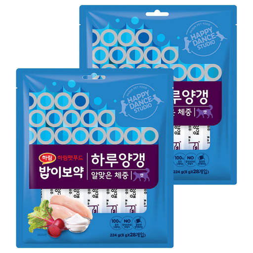 하림펫푸드 밥이보약 하루양갱 알맞은 체중 고양이 간식