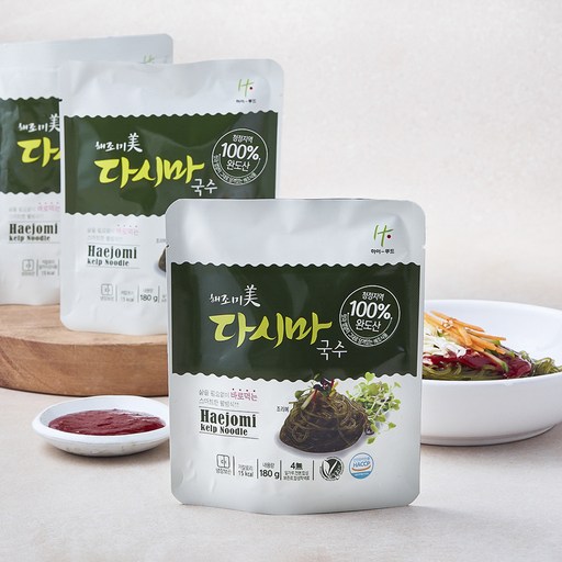 하이푸드 해조미 다시마국수 180g + 비빔소스 60g 세트