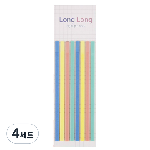 슈퍼쌤 롱롱 하이라이트 인덱스스티커 세트 파스텔