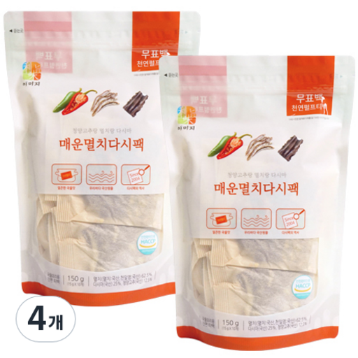 석하 매운 멸치 다시팩 10p