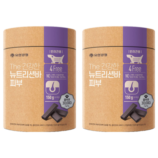 유한양행 더 건강한 뉴트리션바 강아지 영양트릿 30p