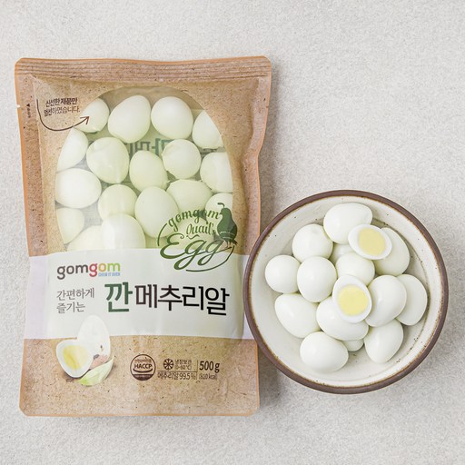 곰곰 깐메추리알 500g 1봉 건강한 간식으로 완벽한 선택