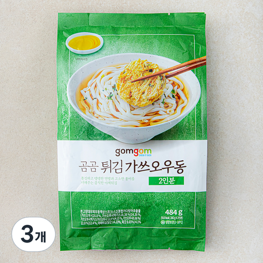 곰곰 튀김 가쓰오 우동 2인분
