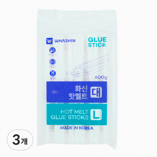 화신 핫멜트 글루 스틱 대 11mm 600g