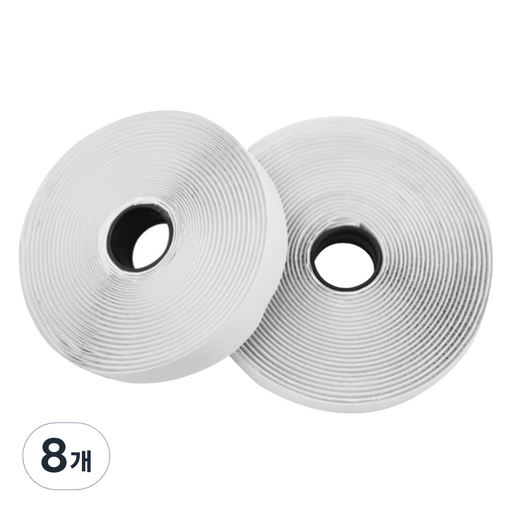 리브모어 롤타입 찍찍이 벨크로 테이프 화이트 20mm x 2.5m