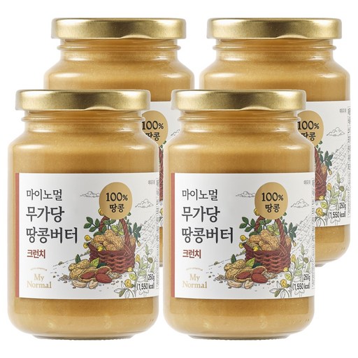 마이노멀 무가당 땅콩버터 100% 크런치
