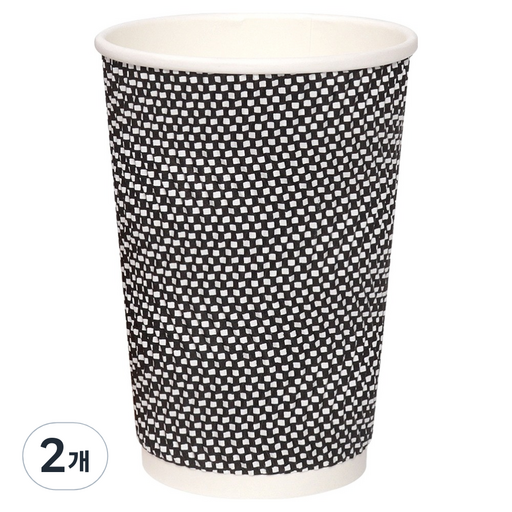 해피팩 한결 일회용 3중 테이크아웃 종이컵 그레이 380ml