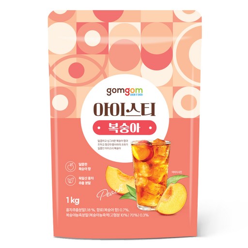 곰곰 아이스티 복숭아