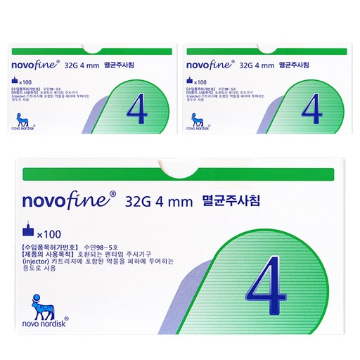 노보노디스크 노보파인 멸균주사침 4mm 32G 100p