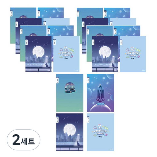 아이비스 초등 3~6 알림장 좁은칸 남 4종 x 5p 세트 12219