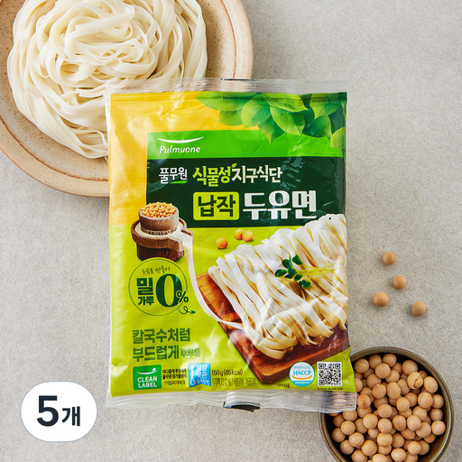 풀무원 식물성 지구식단 납작 두유면