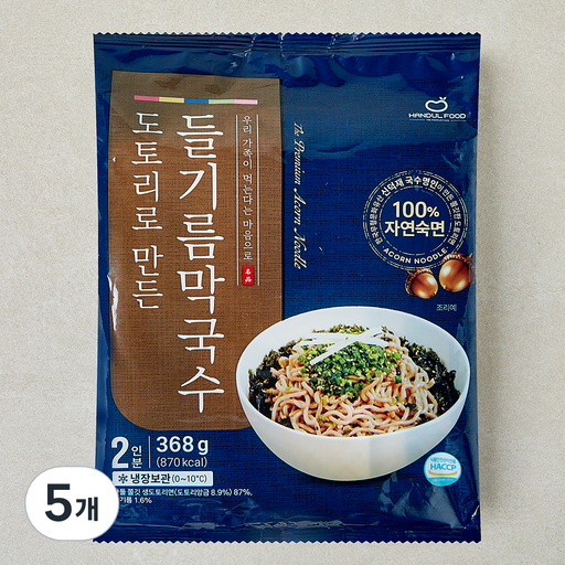 한둘푸드 도토리로 만든 들기름 막국수