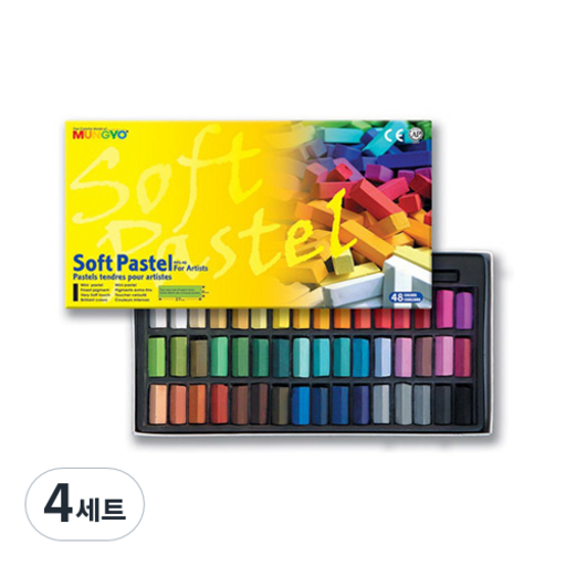 문교 소프트 파스텔 사각 MPS-48