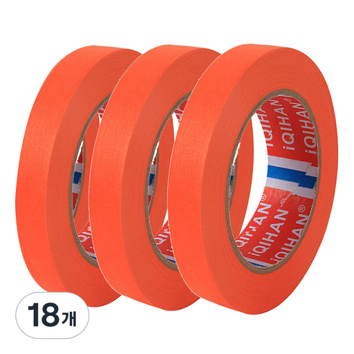 iQIHAN 칼라 마스킹 종이테이프 15mm x 15m