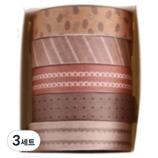 꼬까 자연 디자인 마스킹 테이프 5종 세트 04 솔잎