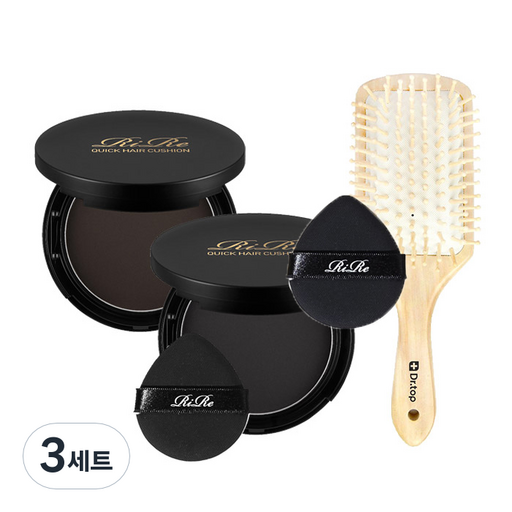 리르 퀵 헤어 커버 쿠션 14g x 2종 + 우드브러쉬 세트