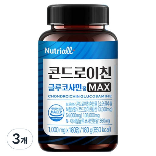 뉴트리올 콘드로이친 글루코사민 1000mg 180g