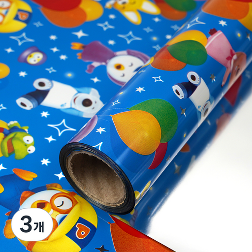 뽀로로 코코플러스 뽀롱뽀롱 롤 포장지 53cm x 12m
