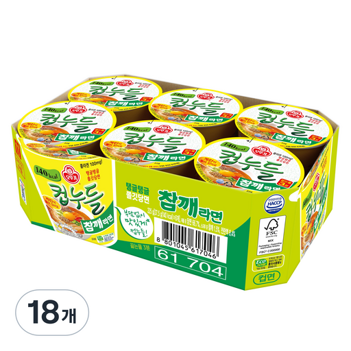 오뚜기 컵누들 참깨라면 37.5g