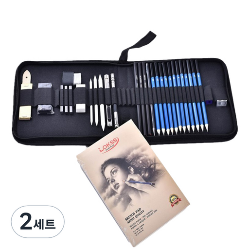 스케치 드로잉 33종 + 스케치북 세트