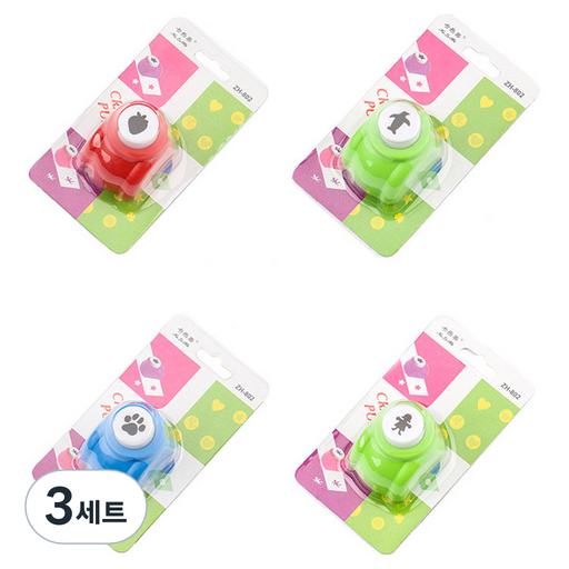 알로데 다꾸 데코 모양 펀치 4종 세트