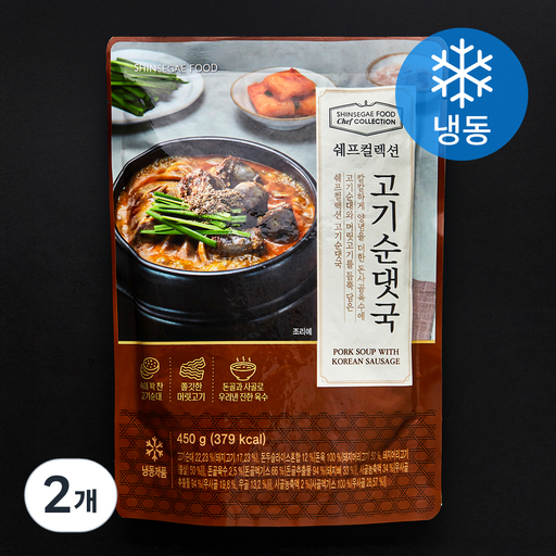 신세계푸드 쉐프컬렉션 고기 순댓국 (냉동)
