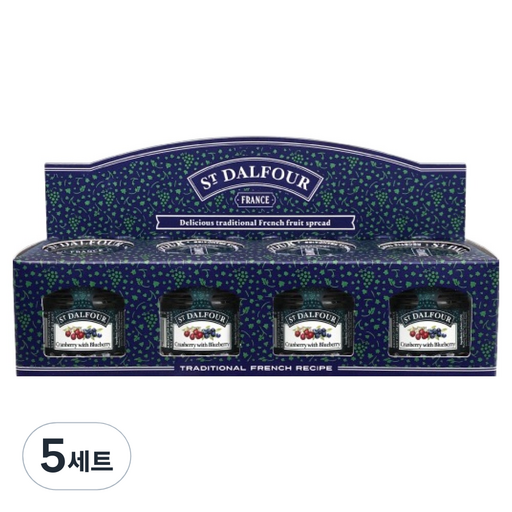 샹달프 미니잼 크랜베리 앤 블루베리 4p 세트 112g