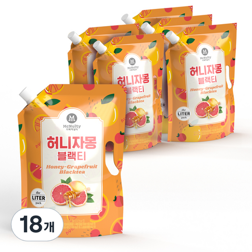 맥널티커피 허니 자몽 블랙티 대용량 파우치
