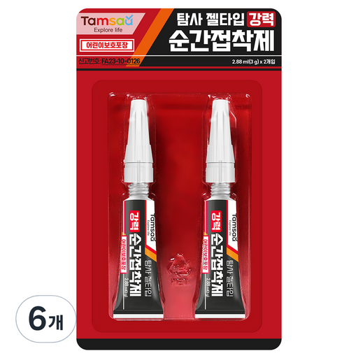 탐사 젤타입 강력 순간접착제 2p