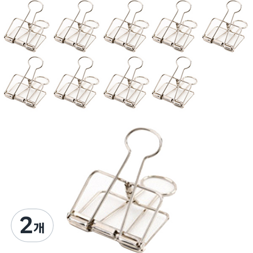 마켓A 금속 컬러 클립 집게 실버