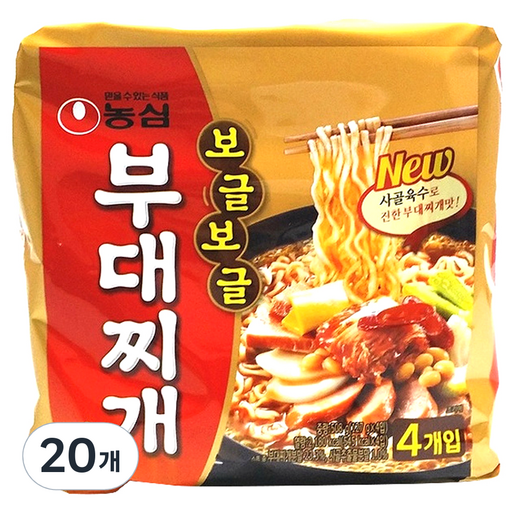 농심 보글보글 부대찌개면 127g
