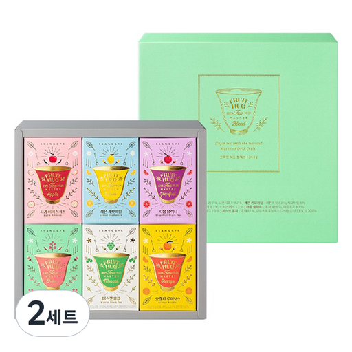 쌍계명차 프루트 허그 컬렉션 차 6종 x 3p 세트 + 쇼핑백