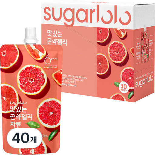 인테이크 슈가로로 맛있는 곤약젤리 자몽