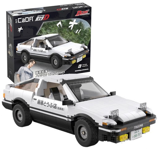 카다 이니셜D 후지와라 타쿠미 AE86 트레노 블록완구