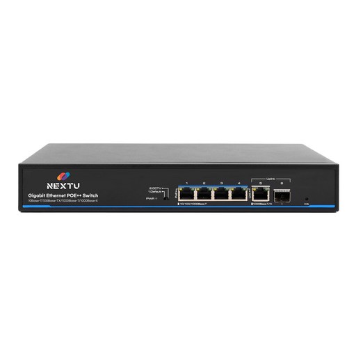 넥스트유 4포트 90W Hi PoE 허브
