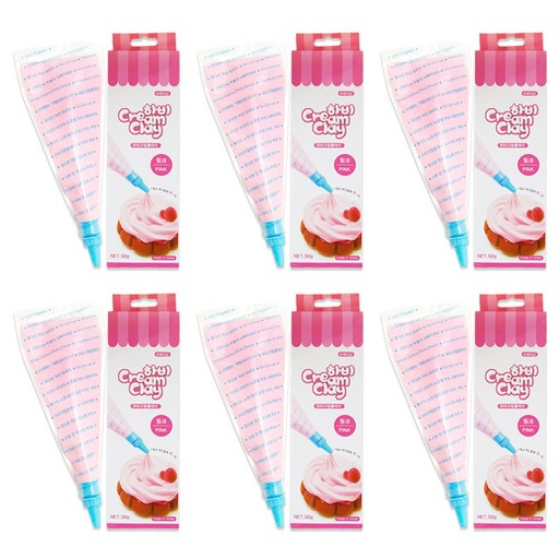 토단 하비 크림클레이 6p x 50g + 노즐 4종 x 6p 세트