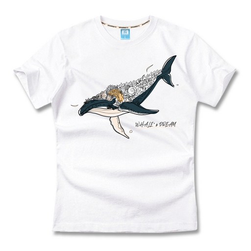 그랜피니 유니크 고래 반팔 티셔츠 GFBT314