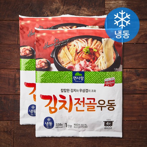 면사랑 김치 전골 우동 (냉동)