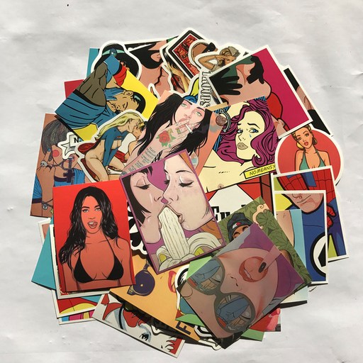 어가네닷컴 깜찍한 캐릭터 로고 방수 캐리어 감성 스티커 캐리어 어디든 붙이고 놀이 꾸미기 50종 세트