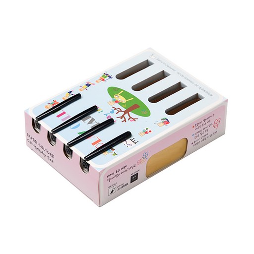 종이문화 플레이캘리 메이트 엽서 4 버프 200g 100p