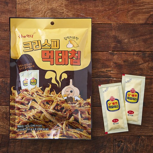 더먹다 크리스피 먹태칩 갈릭치즈맛