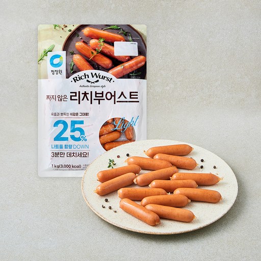 청정원 짜지 않은 리치부어스트