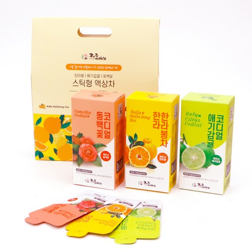 제주이야기 스틱형 액상차 3종 선물세트