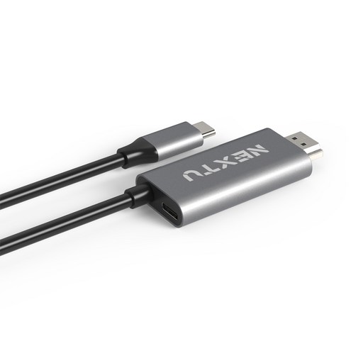 넥스트유 USB C타입 to HDMI2.0 + PD 미러링 케이블 NEXT-2247CHPD 1.8m