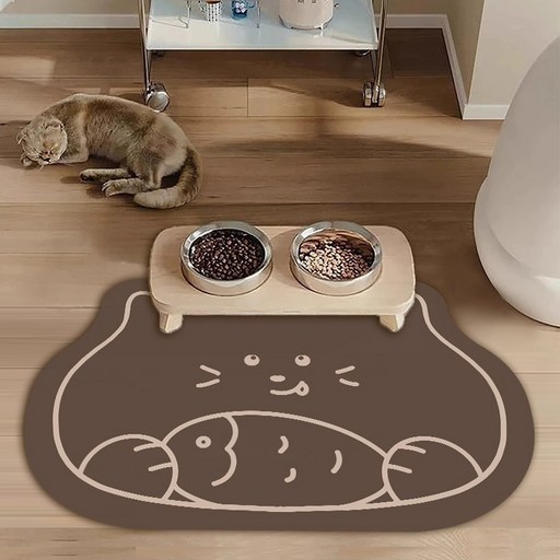 올리웰 반려동물 고양이 식기매트 50 x 80 cm