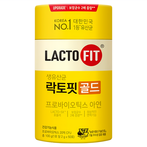 Chong Kun Dang 鍾根堂 LACTO-FIT 益生菌, 50包, 2g, 1個