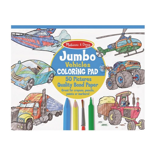 Melissa&Doug 瑪莉莎 繪圖本 交通工具, 平裝書