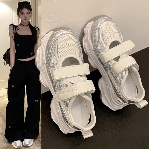 ANYOU 캐주얼 스포츠샌들 여자 여름샌들 통굽샌들 벨크로 여성샌들 쿠션 여름신발 발편한샌들